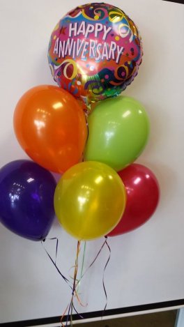 1 2 anniversary balloon bouquet - Click Image to Close