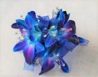 0 a corsage wrist blue orchids bling