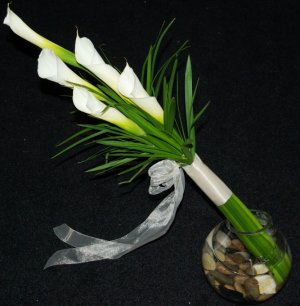 White Calla Lily Handwrapped