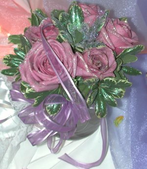 A lavender roses bouquet