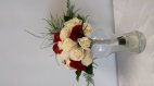 0 Red roses & White Roses Brides Bouquet handtied