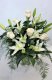 1 A roses lilies, white roses, white lilies