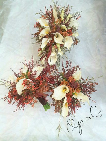 1 1 a bridal bouquet callas fall flair - Click Image to Close